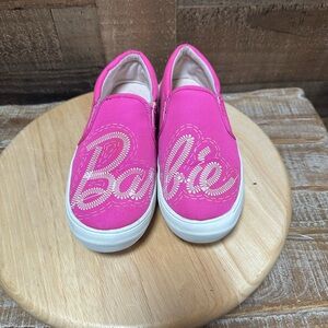 Barbie Mattel Pink Slip On Canvas Sneakers Women’s Size 6 Fabric Casual Shoes